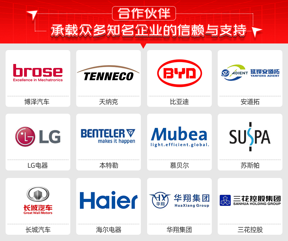 一體成形門環全自動凸焊工作站詳情合作夥伴